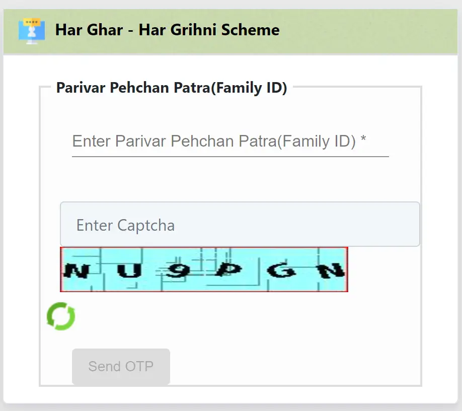 Parivar Pehchan Registration