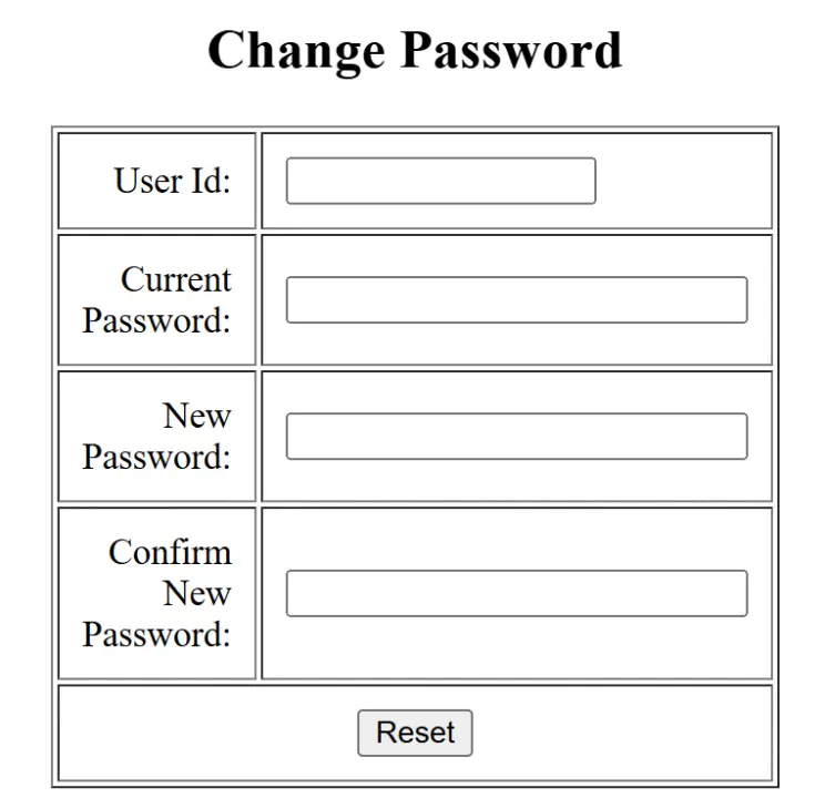 Change Password