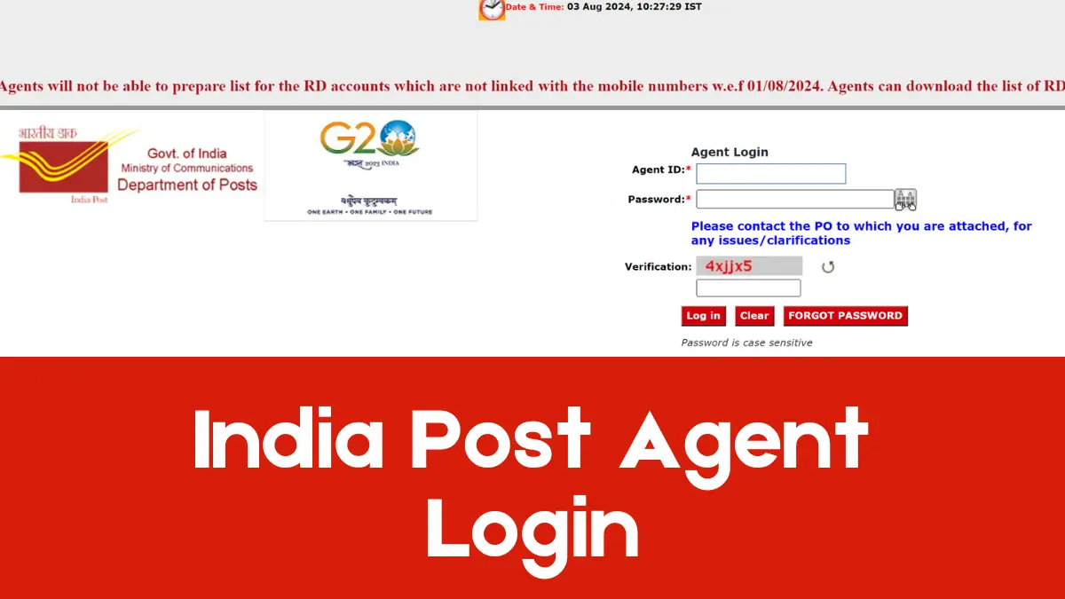 India Post Agent Login