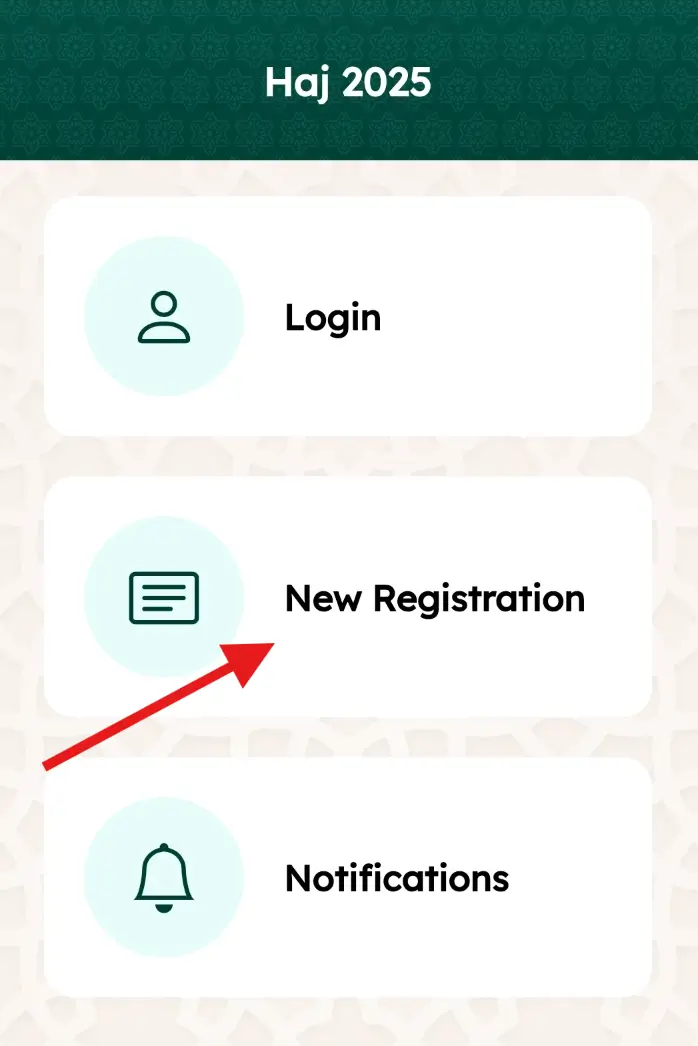 Haj Suvidha App New Registration