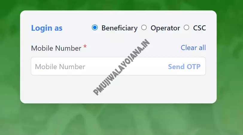 Beneficiary Login