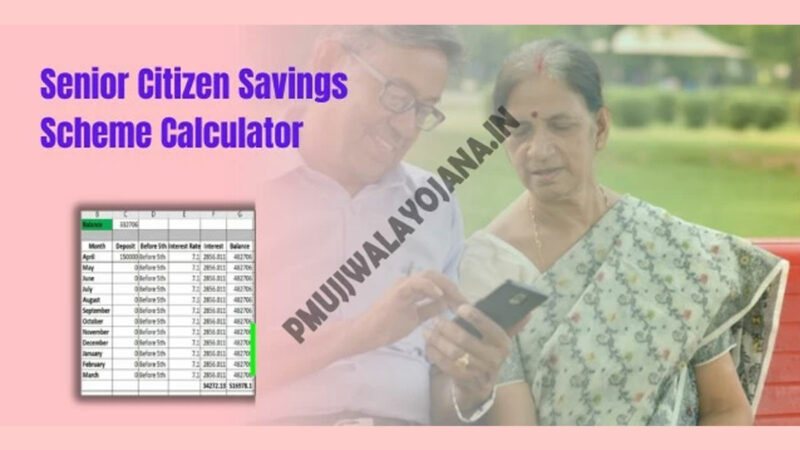 Senior Citizen Savings Scheme Calculator