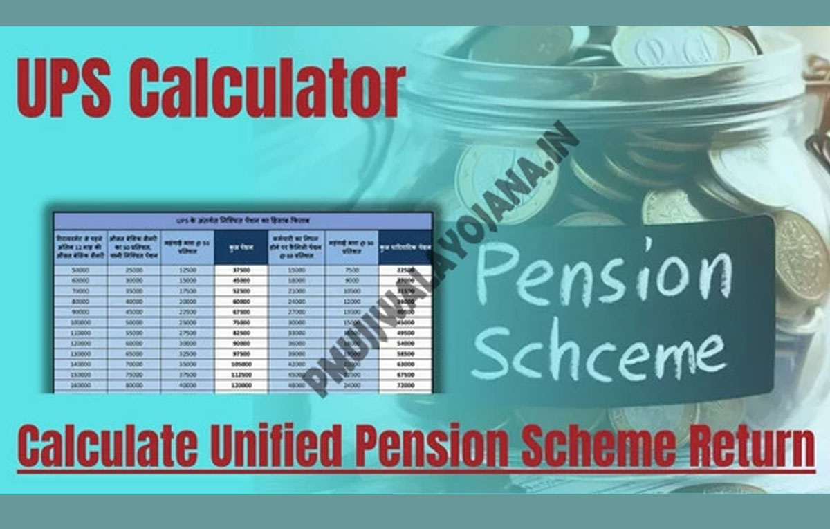 UPS Calculator - Unified Pension Scheme Calculate Online - सरकारी योजना