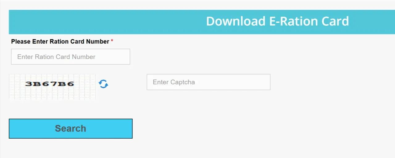 Download E Ration Card