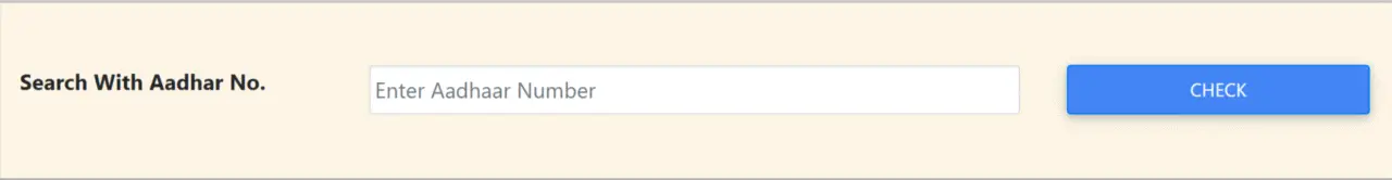 Search with Aadhaar No.