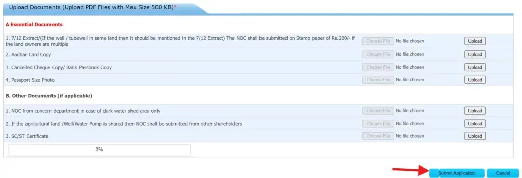 Magel Tyala Saur Krushi Pump Yojana Documents List